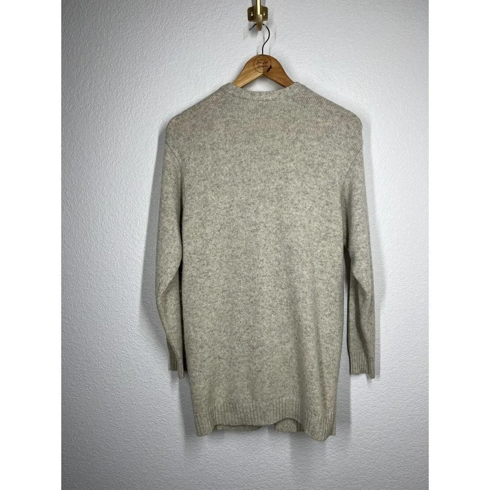 Vintage Liz Claiborne PS Petite Small Lambswool Blend Cardigan Sweater Pockets